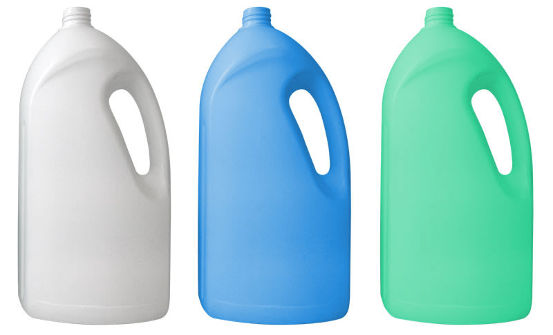 Produzione e soffiaggio di flaconi in plastica PEHD per detersivi e  detergenti